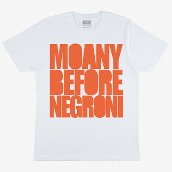 Negroni Cocktail Slogan T Shirt In White, 3 of 5
