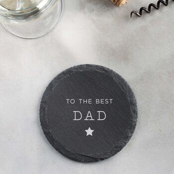 'Only The Best Dads Become Grandad' Slate Coaster, 6 of 8