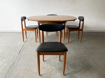 Mid Centurydining Table Andchairs By Schreiber, 7 of 12