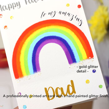 Rainbow Relation Father's Day Card, 4 of 11