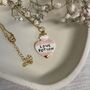 Baby Pink Ceramic Charm Love Potion Necklace, thumbnail 2 of 6