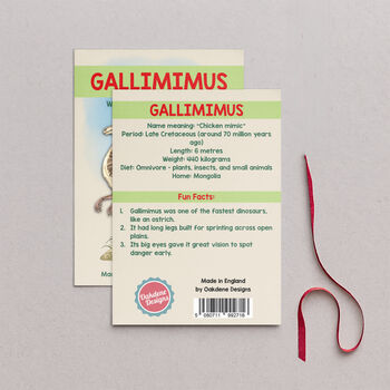 Wooden Gallimimus Dinosaur Christmas Tree Decoration, 2 of 3
