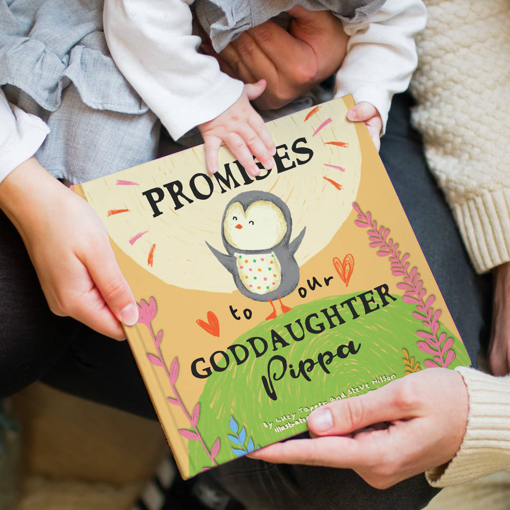 Personalised 'Promises To You' Book For Godchild, 1 of 12