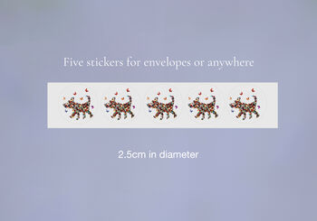 Five Christmas Dog Butterfly Cards, 3 of 11