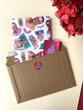 Madge And Harold Gift Wrap, 90s Nostalgia Inspired Wrap, 6 of 9