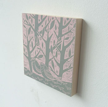 The Journey Hand Screenprinted On A Wooden Panel, 3 of 4