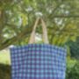 Quilted Maxi Tote Bag In Gingham, thumbnail 4 of 5