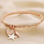 Personalised 'Never Forgotten' Meaningful Word Bangle, thumbnail 5 of 6
