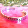 Strong Brave Courage Bangle Cuff, thumbnail 3 of 5