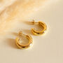 Thick Small Hoop Earrings, Minimalist Women's Jewellery, thumbnail 1 of 6