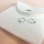 Sterling Silver Crystal Ear Jacket Hoop Earrings, thumbnail 5 of 5