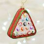 Glass Hanging Pool Balls Christmas Gift Tree Decoration, thumbnail 2 of 2