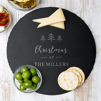 Personalised Christmas Cheese Board For Families, 4 of 6