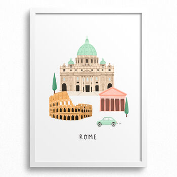 Personalised Rome City Print, 2 of 6