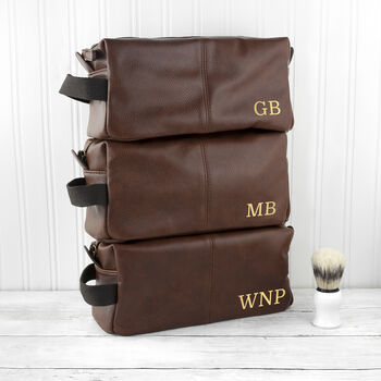 Personalised Vintage Style Wash Bag, 3 of 10