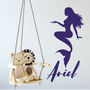 Personalised Mermaid Wall Sticker For Girls Bedroom, thumbnail 2 of 4
