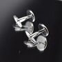 Gear Stick Silver Black Cufflinks Gift For Car Lovers Accessory, thumbnail 4 of 6