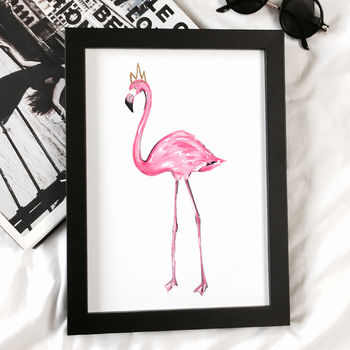 Pink Flamingo Print Unframed, 2 of 6