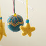 Fair Trade Mini Felt Star Hanging Decoration, thumbnail 4 of 12
