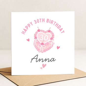 Personalised 30th Birthday Card For Daughter, Niece, 2 of 8