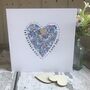 Personalised 1st Mother's Day Fabric Heart Card, thumbnail 3 of 4