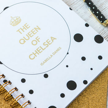 Personalised 'Queen Of…' Notebook, 2 of 7