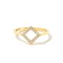 9ct Solid Gold Diamond Kite Ring, thumbnail 3 of 4