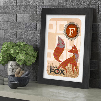F Is For Fox Poster Print, 3 of 4