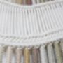 Large Macrame Wall Hanging: 'Dunes' Brown Ombre Fiber Art, thumbnail 4 of 7
