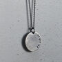 Men's Personalised Date Disc Necklace, thumbnail 5 of 8