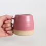 Limited Edition Fuchsia Handmade Stone Ceramic Mug, thumbnail 8 of 8