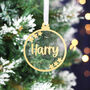 Personalised Glitter Bauble Christmas Decoration, thumbnail 5 of 6