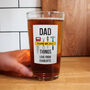 Beer Gifts For Him Personalised Pint Glass, thumbnail 1 of 5