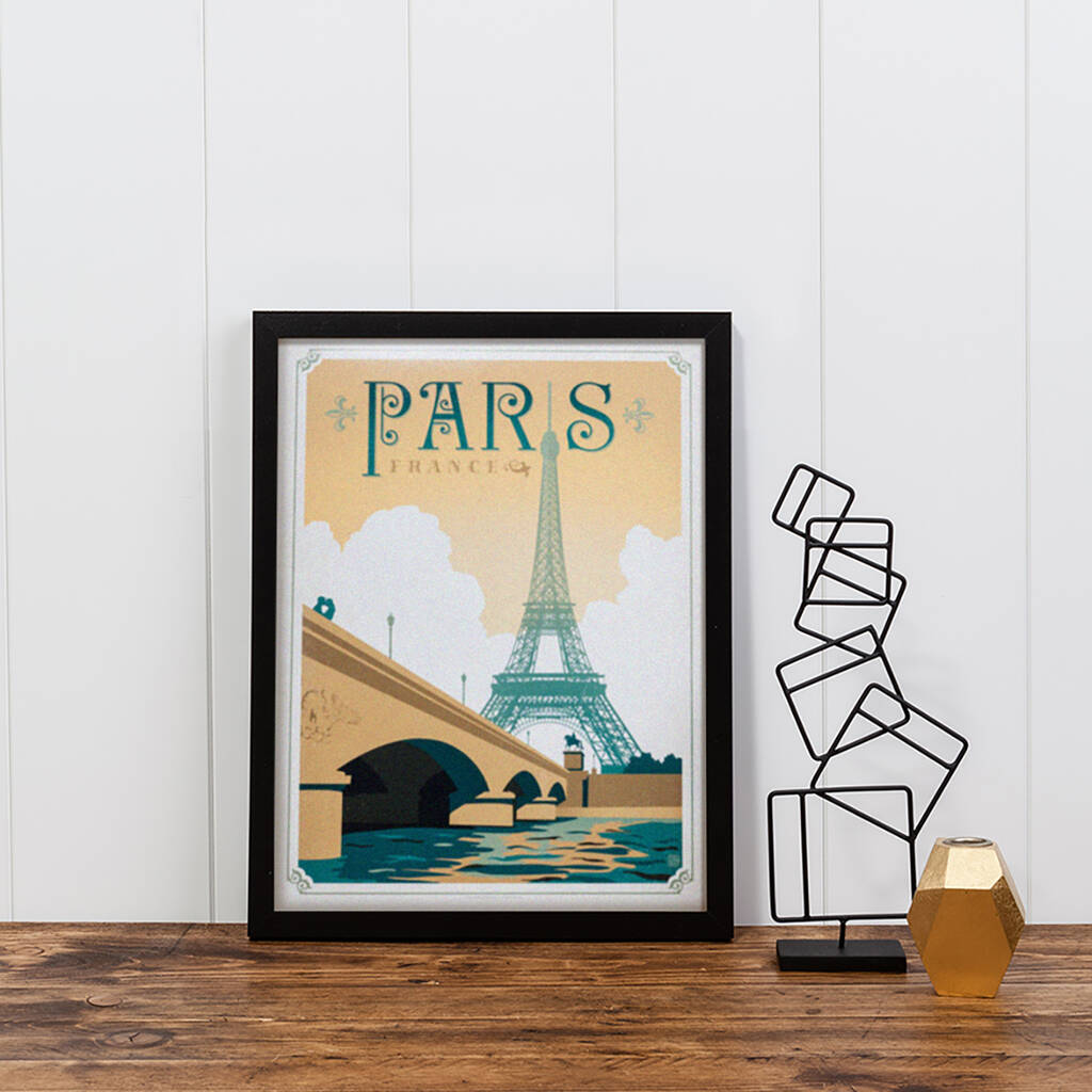 paris travel print by i heart travel art. | notonthehighstreet.com