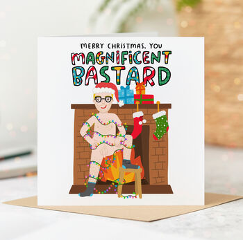 You Magnificent Bastard Christmas Card, 4 of 5