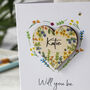 Personalised Will You Be My Bridesmaid Magnet Card, thumbnail 4 of 9