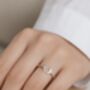 Sterling Silver Adjustable Whale Tail Ring, thumbnail 5 of 8
