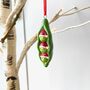 Ceramic Peas In A Pod Christmas Decoration, thumbnail 2 of 7