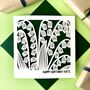 Personalised May Lily Of The Valley Birth Flower Card, thumbnail 1 of 5