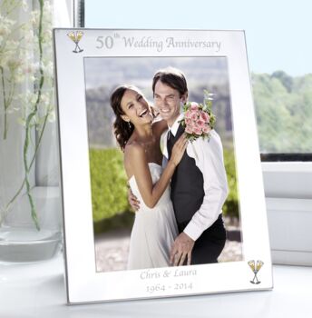 Personalised Wedding Anniversary Photo Frame, 4 of 4