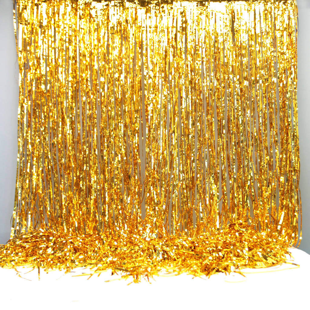 Gold Foil Party Curtain Backdrop Decoration, 1 of 6