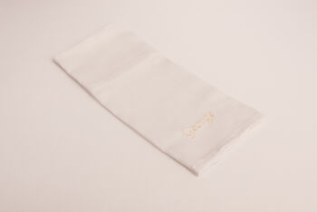 Personalised Embroidered Napkin, 2 of 6