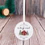 Personalised First Christmas New Home Ceramic Ornament Gift, thumbnail 6 of 7