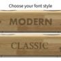 Personalised Name Engraved Wooden Raised Double Cat Bowl, thumbnail 5 of 5