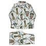 Pineapple And Bluebird Cotton Pyjamas, thumbnail 7 of 8