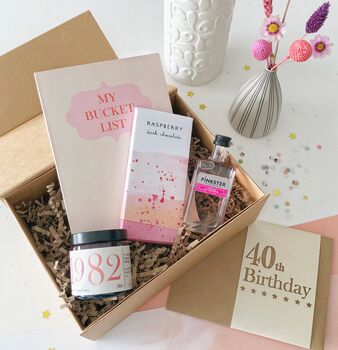 40th Birthday Personalised Gift Set, 3 of 6