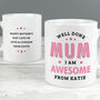 Personalised Well Done Mum Mug Fun Mother’s Day Gift, thumbnail 3 of 4