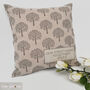 Tree Of Life Fabric Cushion, Personalised New Home Gift, thumbnail 3 of 11