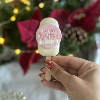 Personalised Cute Christmas Trio Of Cakesicles, 8 of 12