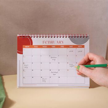 2025 Desk Calendar | Abstract Boho, 2 of 6
